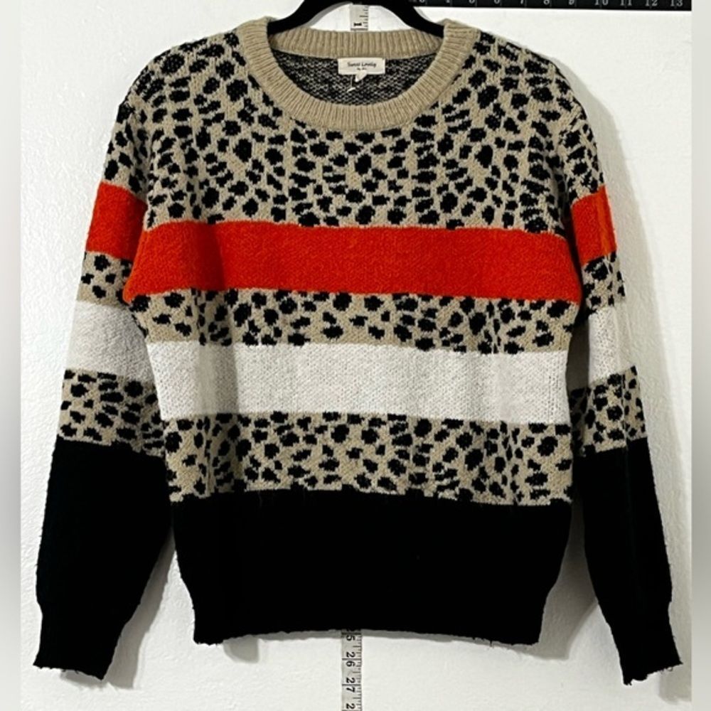 An Oversized‎ Thick Leaopard Print Sweater S/M